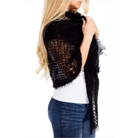 Waffle knit textured, Pashmina Scarves - Picture 7 of 8